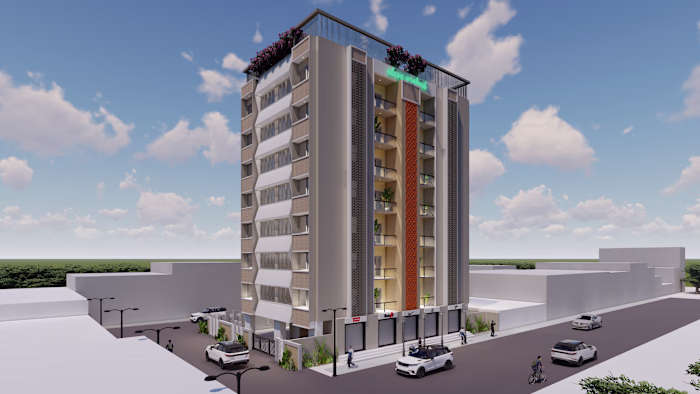 Grandeur on Green: A Modern Residential Tower