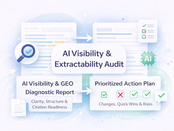 Sample: AI Visibility & GEO Diagnostic (Public SaaS Page)