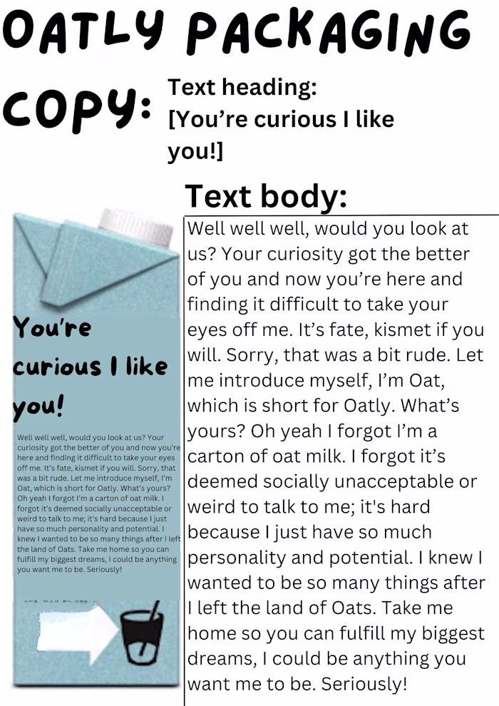 Oatly Packaging Copy [SPEC WORK]