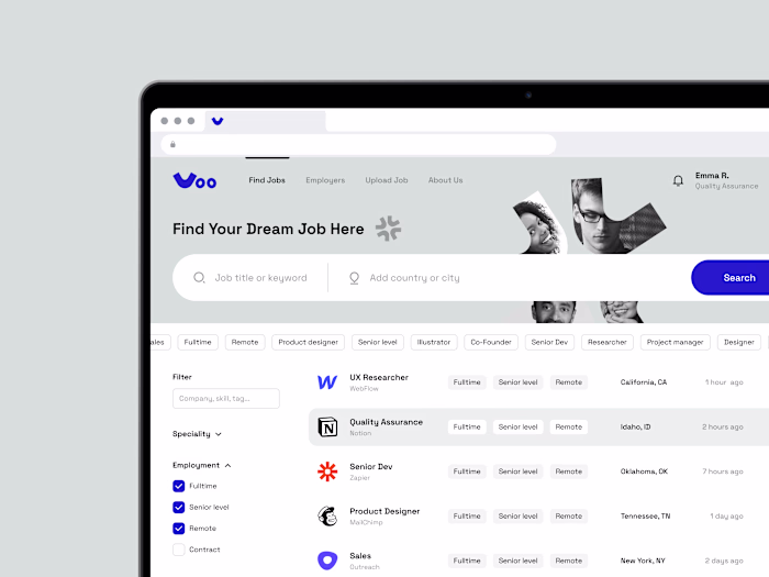 Voo - Job finder app