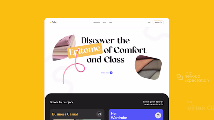 Modern e-Commerce Webpage