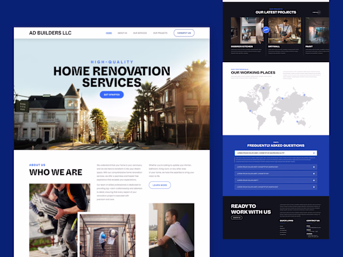 Renovation & Construction Business Website