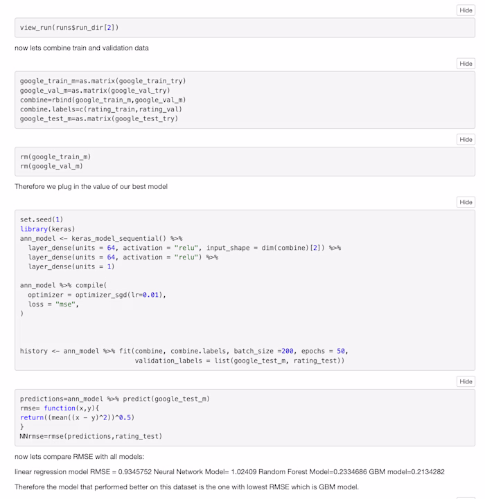 Data Prediction implementing Regression, ANN, RF,and GBM Methods