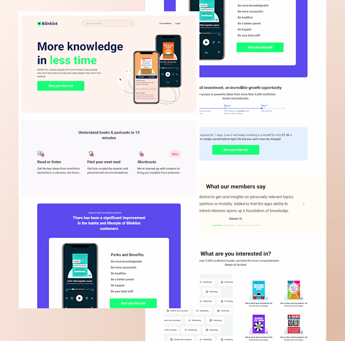 UX Audit: Blinkist Case Study