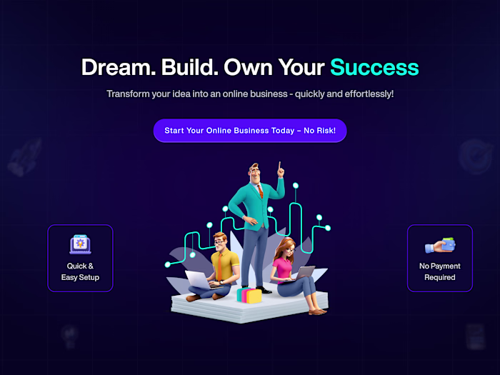 Landing Page Design for Zatiq Brand