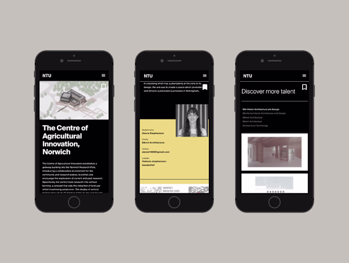 NTU Architecture Student Showcase 