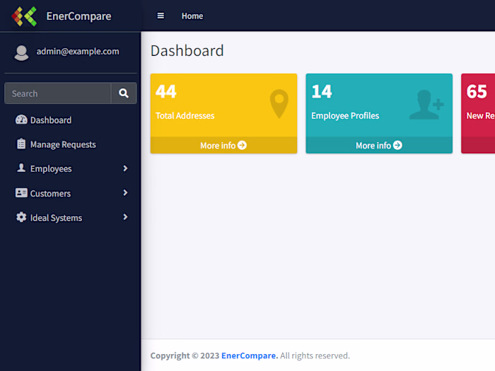 Cloud-based Web Application for HVAC company