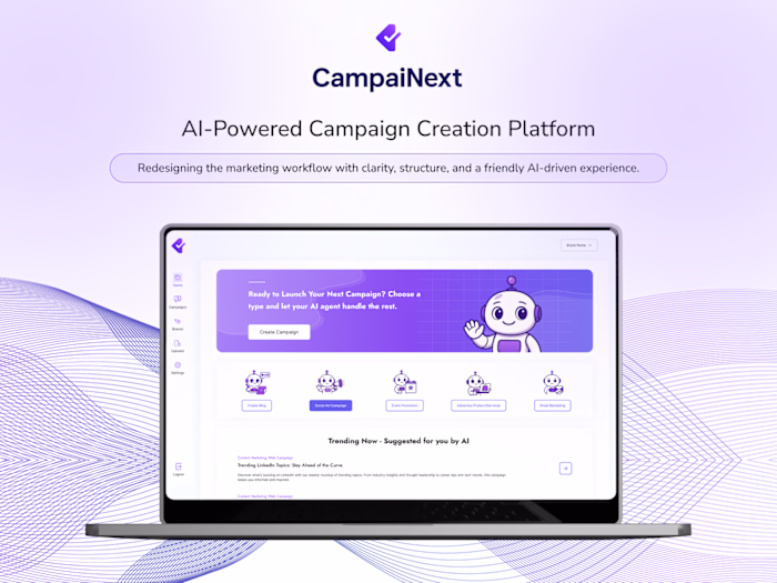 CampaiNext AI Platform – UX/UI Case Study