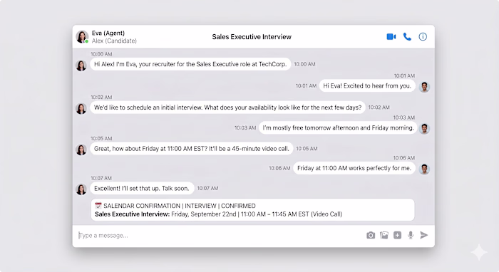 Sales Executive Interview AI Chatbot