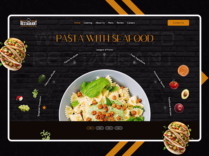 Restaurant Cafe and Resto Website