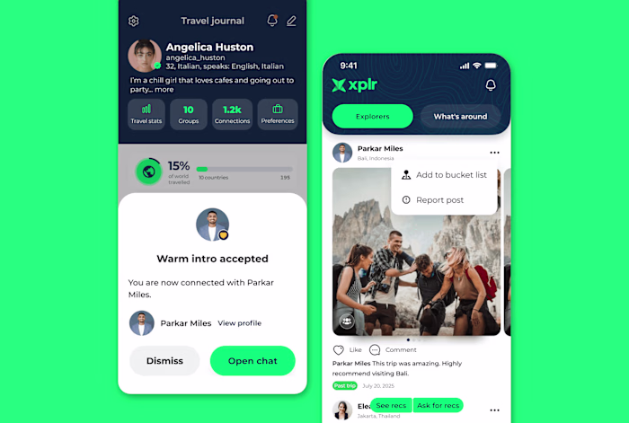 Reframing a social travel app around trust, connection, and AI-ready architecture