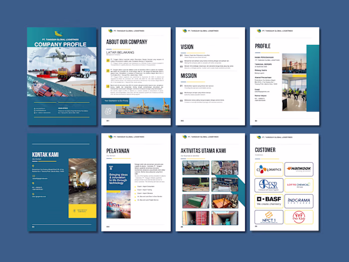Company Profile Design for Logistics