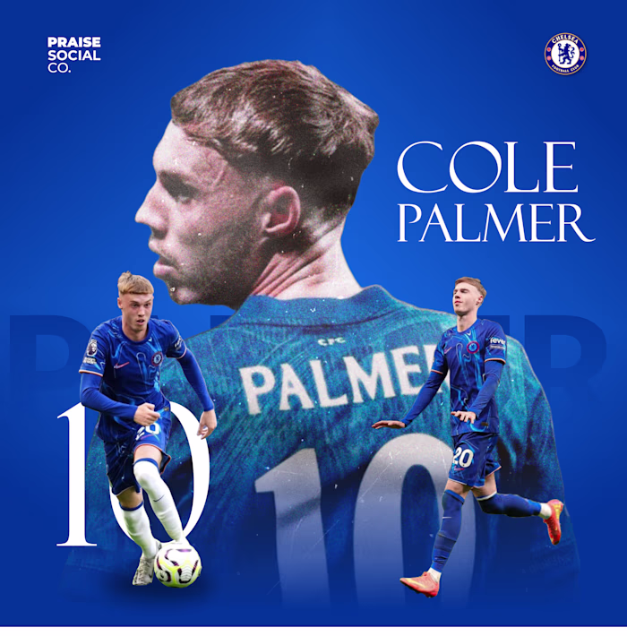 Cole Palmer: Dynamic Player Poster Design