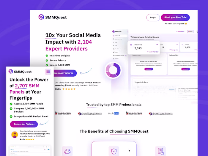 SaaS Landing page 