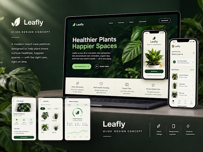Leafly — UI/UX & Digital Product Design Concept