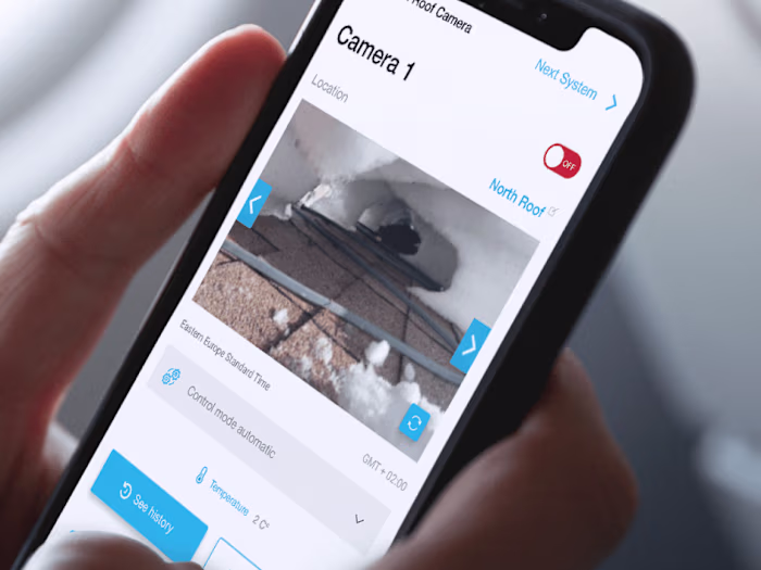 Application remotely operating the snow-melting equipment