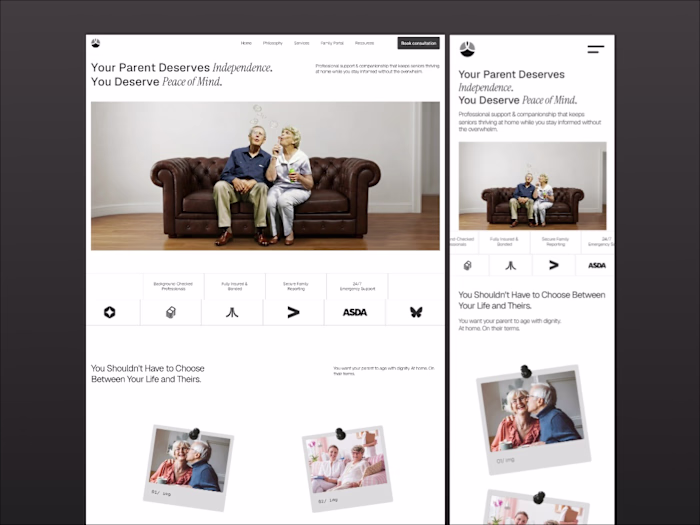 Senior Care Website Design and Build for SilverStay
