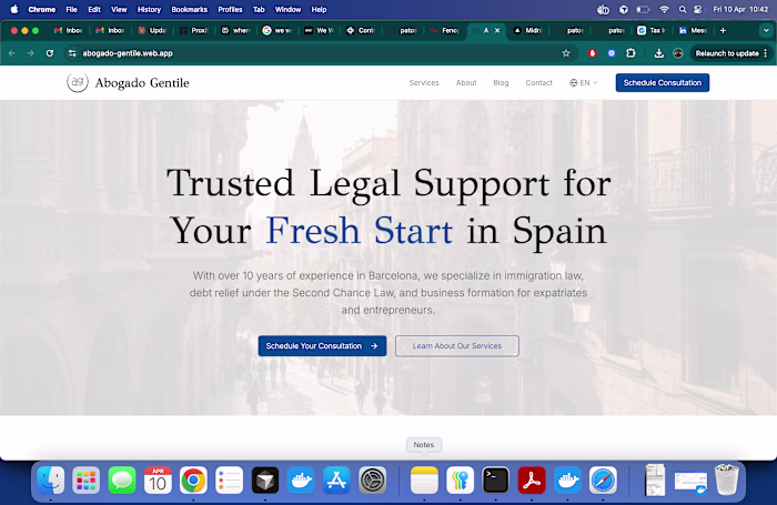 https://abogado-gentile.web.app/  Firebase