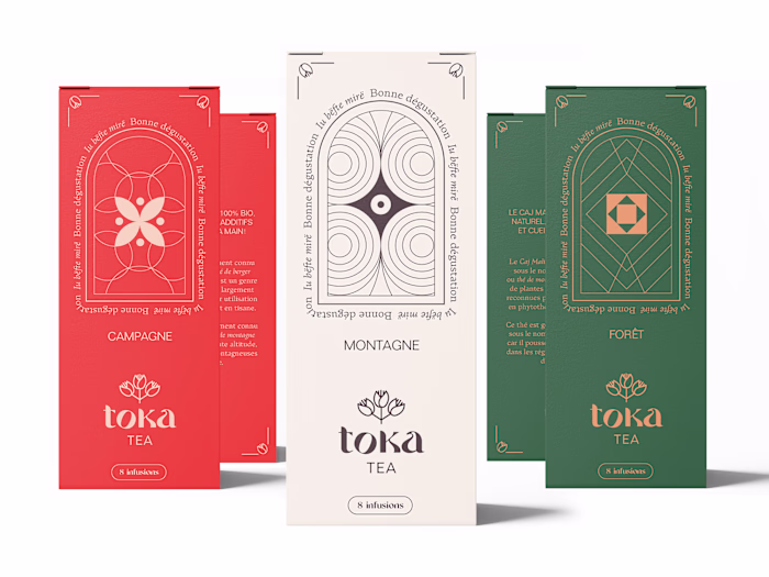 Brand identity for a luxurious tea brand