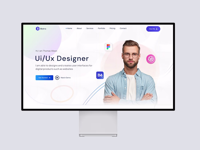 Bistra – Personal Portfolio Figma Template