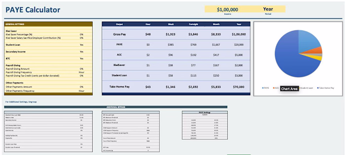 Tax Calculator Excel Template