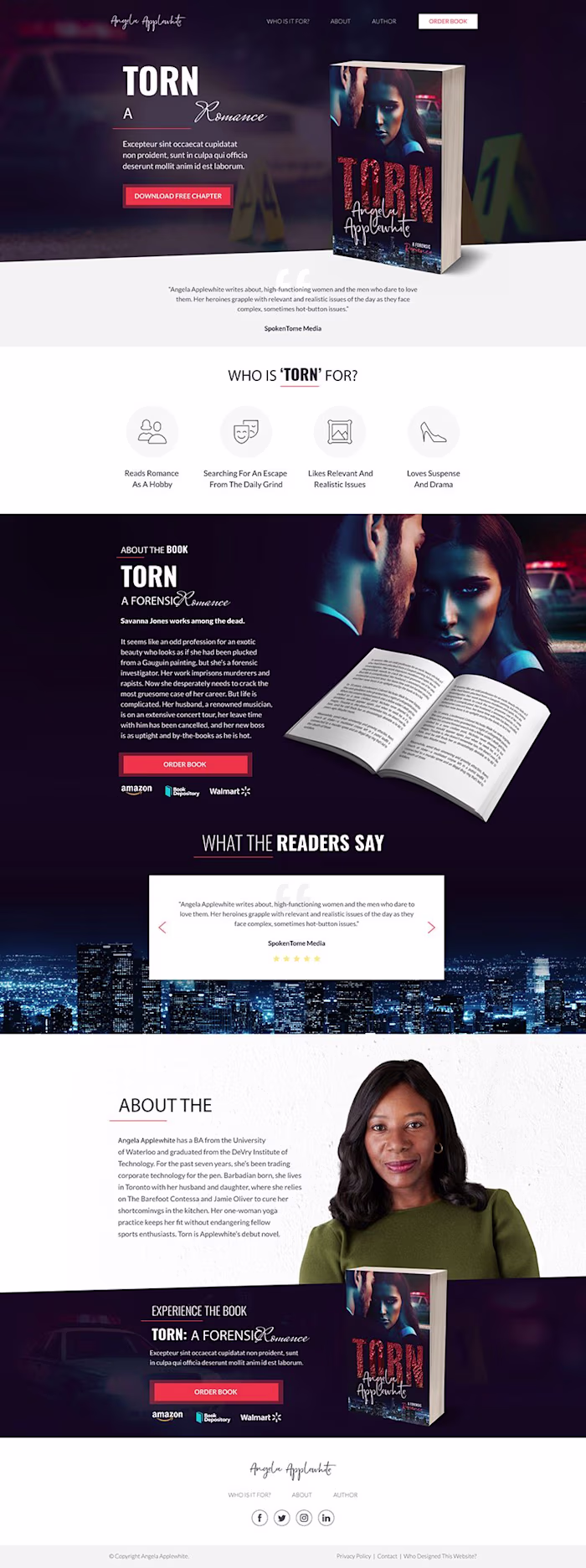Torn Book - Landing Page