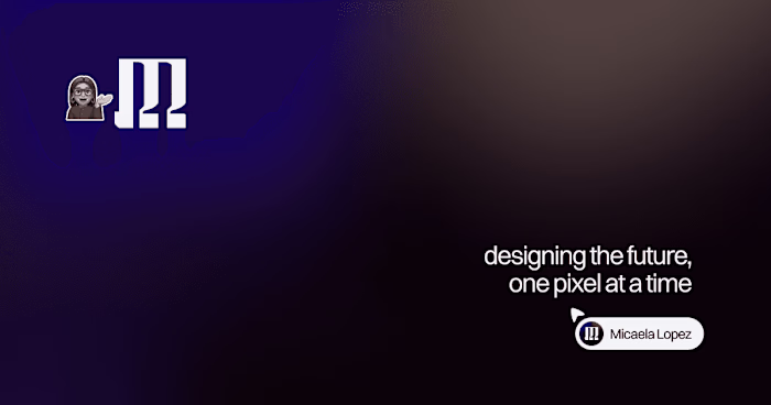 Hello, I’m Micaela, a Product Designer + UI/UX Specialist. I...