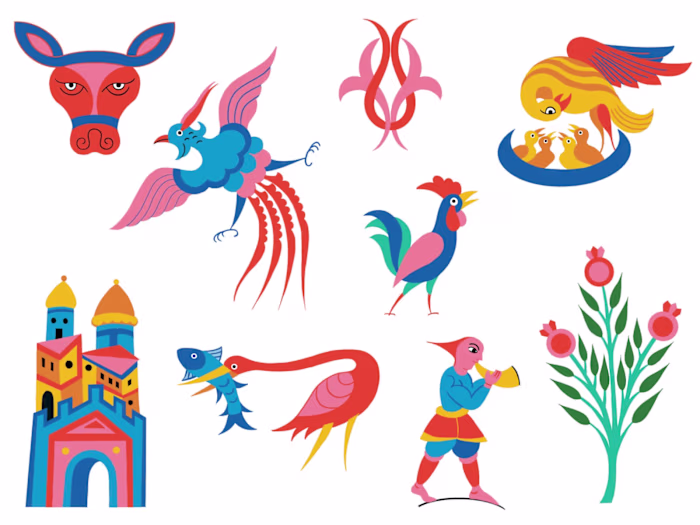 Illustration set for Adobe Express