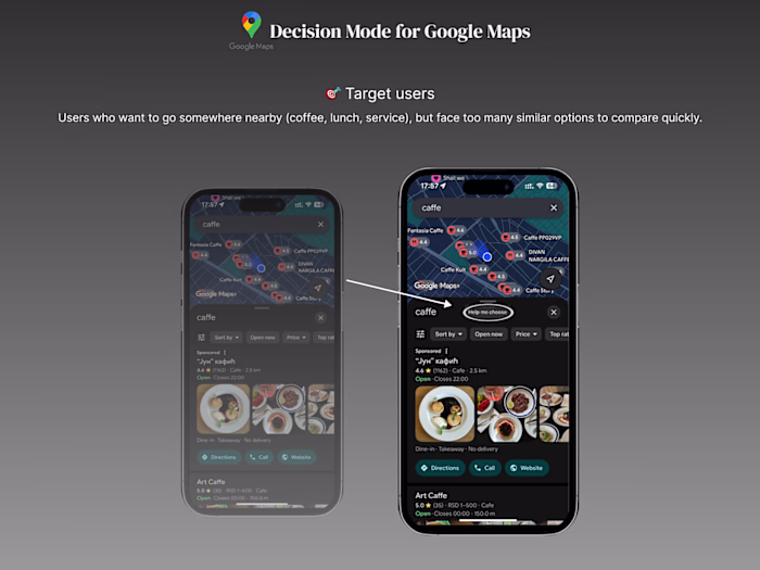 Enhancing Google Maps: Decision Mode for Better User Navigation