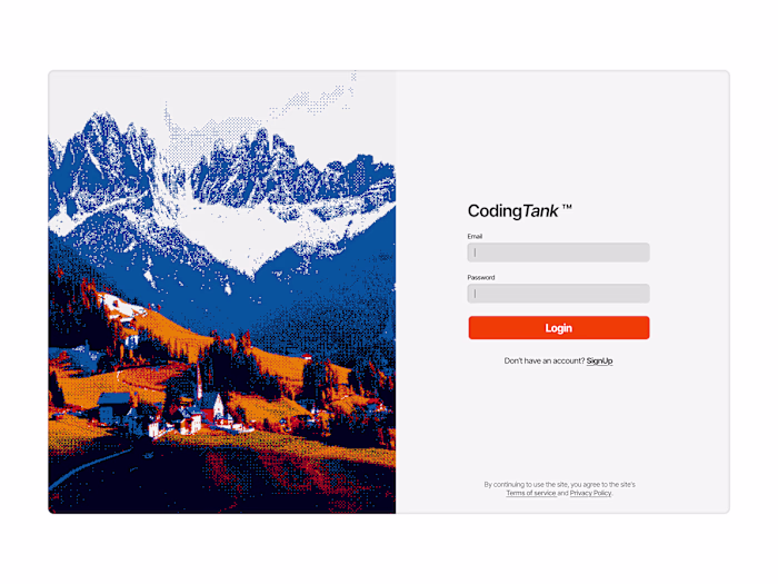 Login Screen Design