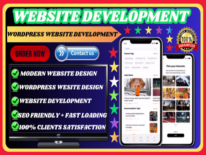 I will create a wordpress website design, blog or website