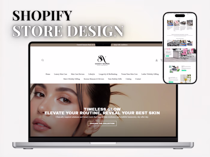 HIGH-CONVERTING SHOPIFY STORE DESIGN
I built