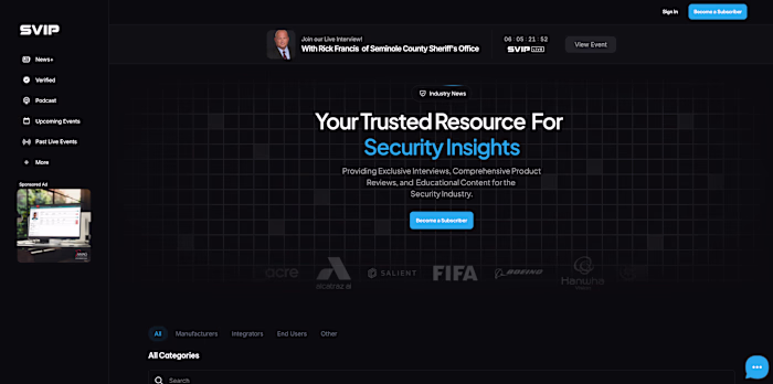 SVIP Framer Membership website
