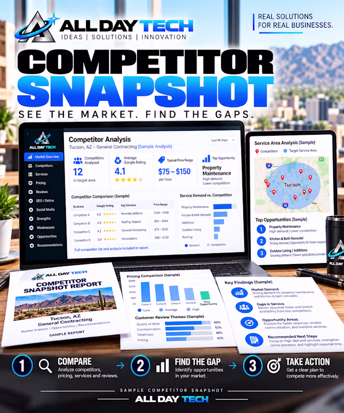 Competitor & Market Research Snapshot