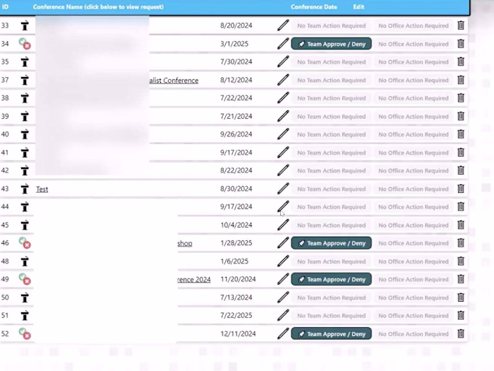 Conference Approval App