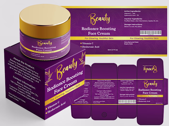 Beauty Luxury Packaging and Label Design 