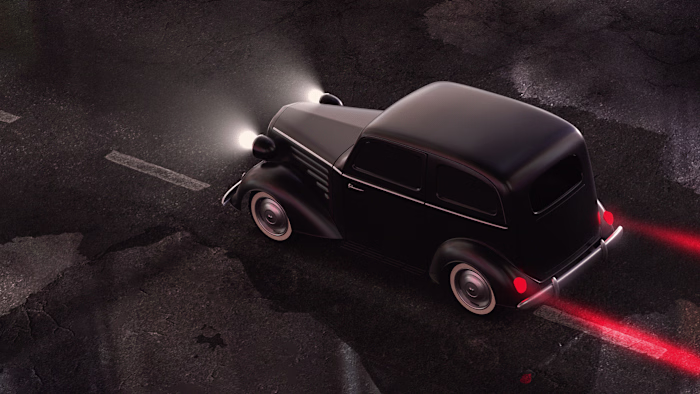 vintage car on 