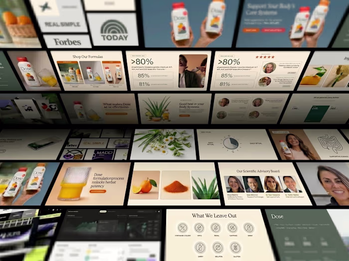 dose daily Shopify Page Customization