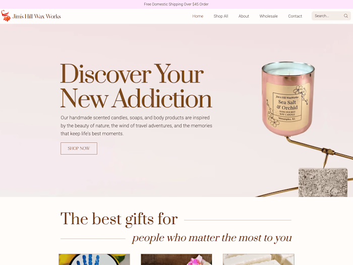 Jim’s Hill Wax Works | Handmade scented candles, soaps, and bod…