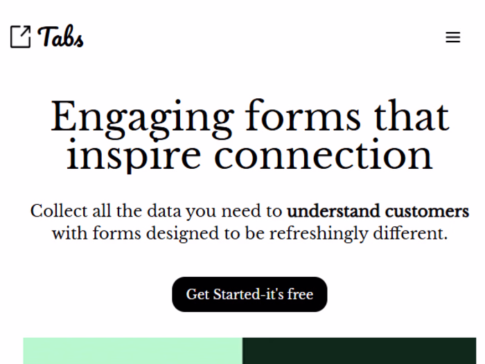 Tabsform