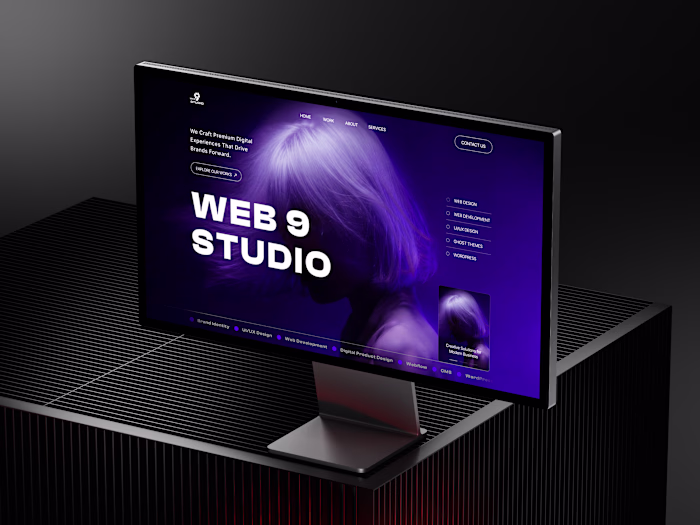 Dark Creative Digital Agency Website with Award-Winning UX/UI