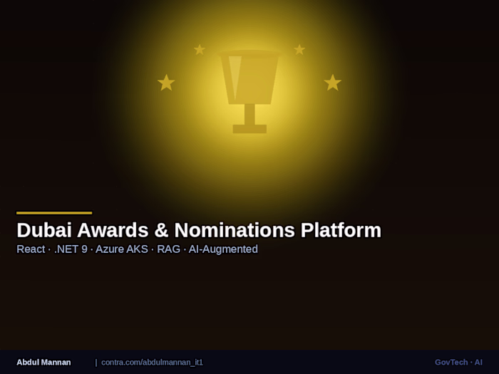 Dubai Awards & Nominations Platform