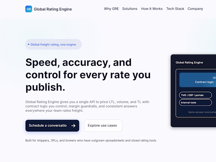 Global Rating Engine — Enterprise Website Redesign