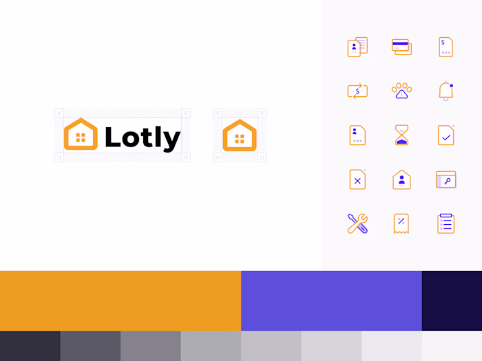 Lotly: Brand Identity & Icon System for AI PropTech