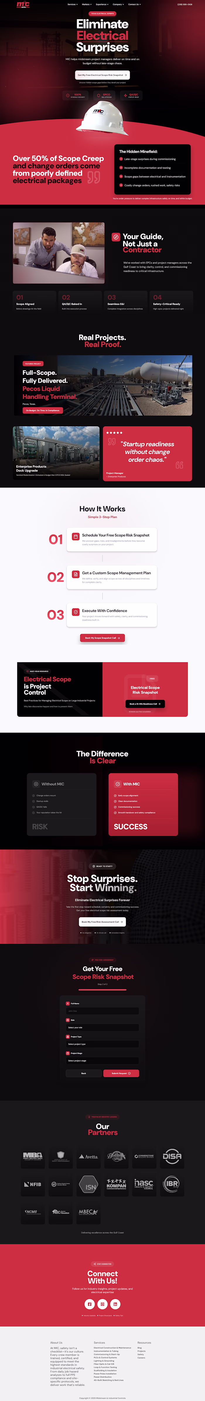 MIC Website Landing Page