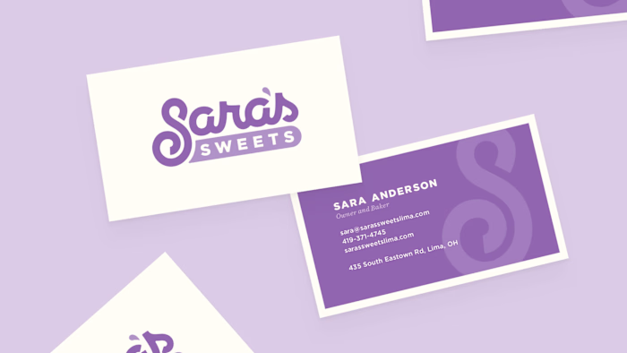 Sara's Sweets Brand Design