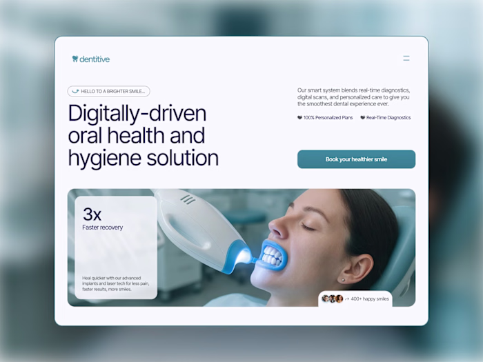 Team Section Exploration for Dentinstry Website
