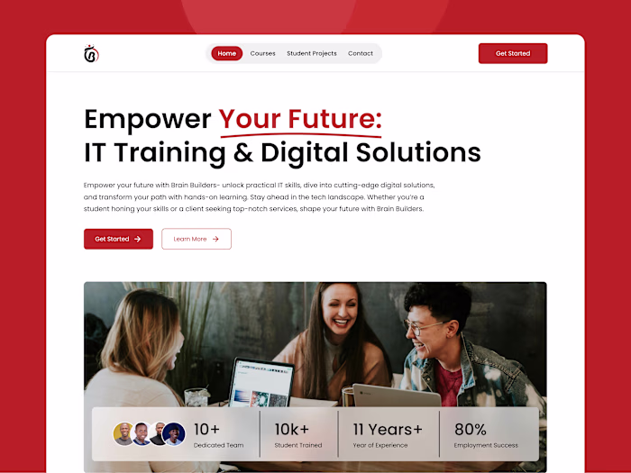 Brain Builders I.T Firm Website Redesign