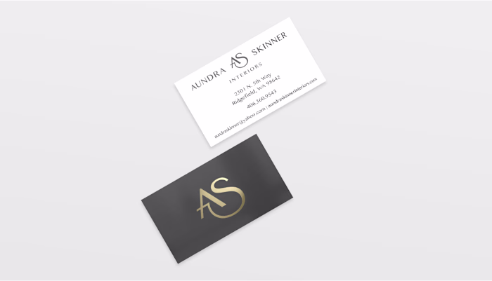 Aundra Skinner Interiors Branding