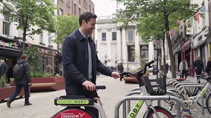 AI SaaS Video for Mobi Bike Rental App Homepage